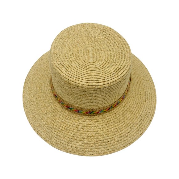 CLEO-NATURAL STRAW HAT - Picture 2 of 2